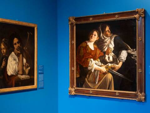 Due quadri presenti alla mostra "Roma pittrice". Foto tratta da arte.it