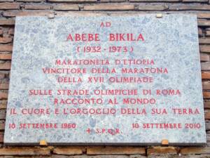Targa di Abebe Bikila