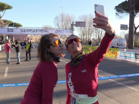 Delle Migueliste si fanno un selfie